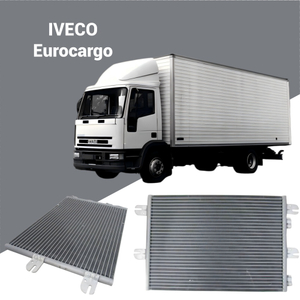 Condenseur AC 504022659 pour IVECO Eurocargo 2000-2009&nbsp;; Pi&egrave;ce de refroidissement CVC pour camions lourds&nbsp;; Stock de fournitures en gros.