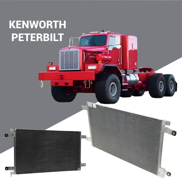 Bezpośrednie dopasowanie 2433657 skraplacz AC do ciężar&oacute;wek Peterbilt 384 386 i Kenworth T2000 T400 T440 T800