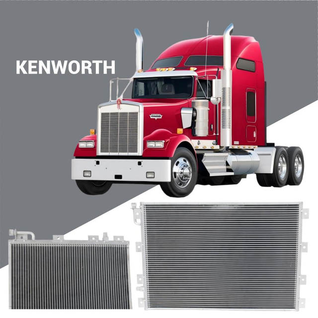 Kenworth K122125 คอนเดนเซอร์ AC แบบไหลขนานทดแทน OE สำหรับรถบรรทุก T600, T800 และ W900