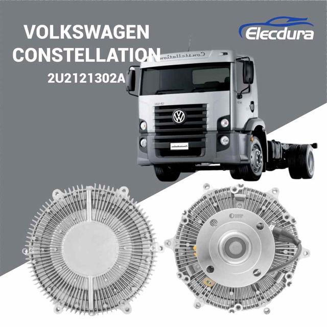 Elektronisk bl&aelig;serkobling 2U2121302A med rotation med uret med multi-pin stik til Volkswagen Constellation 24.280 og 17.280 dieselmotorer