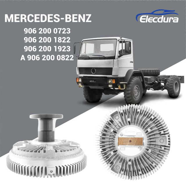 Mercedes Benz L&uuml;fterkupplung 906 200 0723 1822 1923 Mechanisch rechtsdrehend f&uuml;r OM904 OM906 Motor, Gro&szlig;handelslieferung