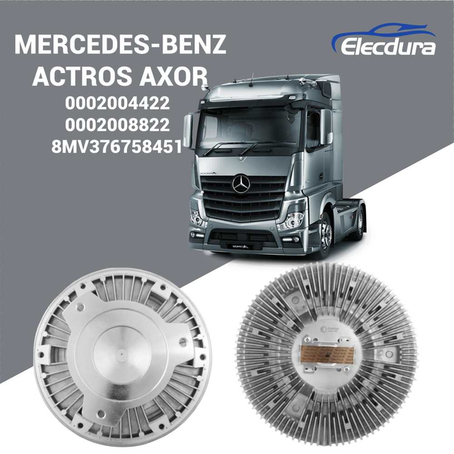 0002004422 Mercedes-Benz Actros 1855 MP3 및 2646 디젤 엔진과 호환되는 시계 방향 회전 기계식 팬 클러치
