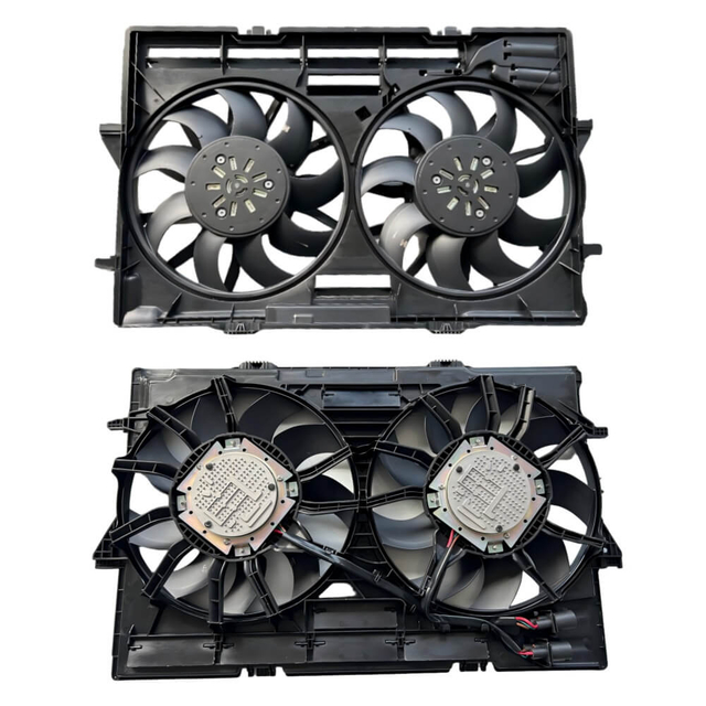 4H0959455AD アウディ A6 A7 左ラジエーター冷却ファンモーター; 400W ブラシレス。 OE の交換。