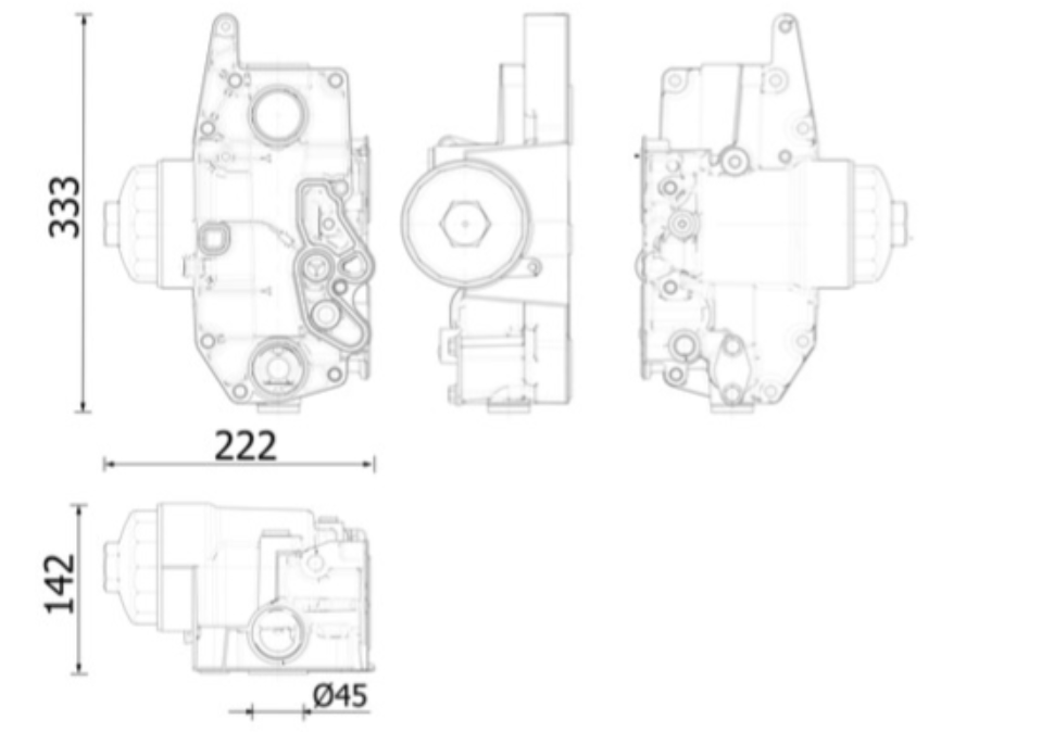 H&oslash;jkvalitets Deutz oliek&oslash;lersamling TCD2012L06 BF6M2012 TCD4L2012 OEM udskiftning engros