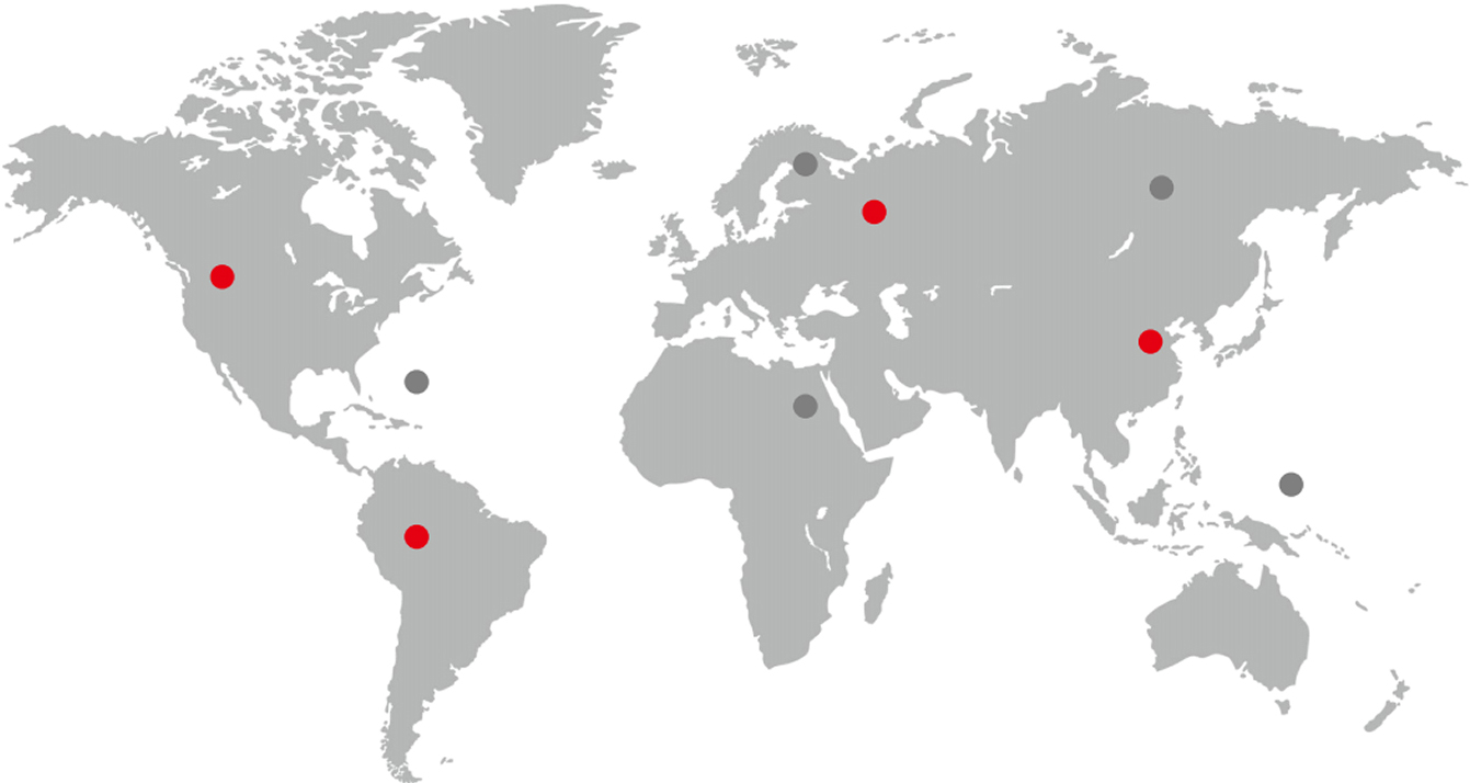Elecdura K&oslash;ling Global Shipping Map