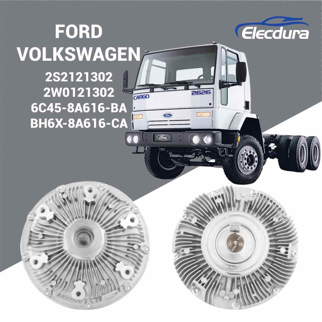 Ambreiaj ventilator mecanic de mare rezistență 2S2121302 pentru camioanele Ford Cargo 2632 și 1933 cu motoare Cummins ISC