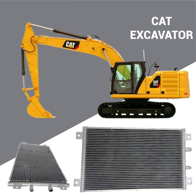 1640588 Збірка конденсатора змінного струму для екскаватора Caterpillar 312C 315C 318C; Оптовий продаж важкої техніки.