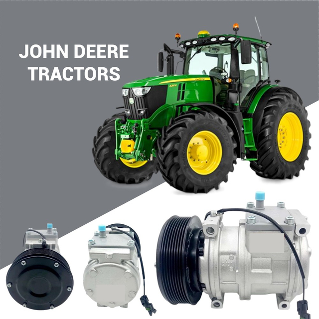Nuevo compresor de CA 10PA17C para tractor John Deere; Reemplazo de calidad OE para inventario de exportaci&oacute;n mayorista; 12V PV8