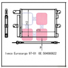 Condensador de CA IVECO Eurocargo al por mayor 504080822; Calidad OE para Nissens 940096; Stock duradero de HVAC para camiones B2B