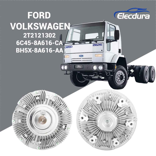 Substitui&ccedil;&atilde;o OEM da embreagem do ventilador mec&acirc;nico 2T2121302 para caminh&otilde;es Ford Cargo e VW Constellation fornecimento no atacado do fabricante da f&aacute;brica
