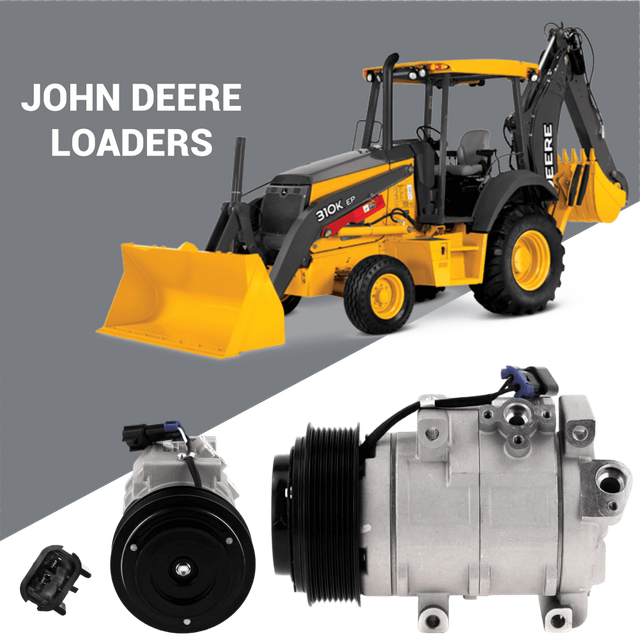Компресор кондиціонера 12 В 10SRE18C RE326205 для навантажувача John Deere 318E 320G 331G 333E оптовий постачальник OEM