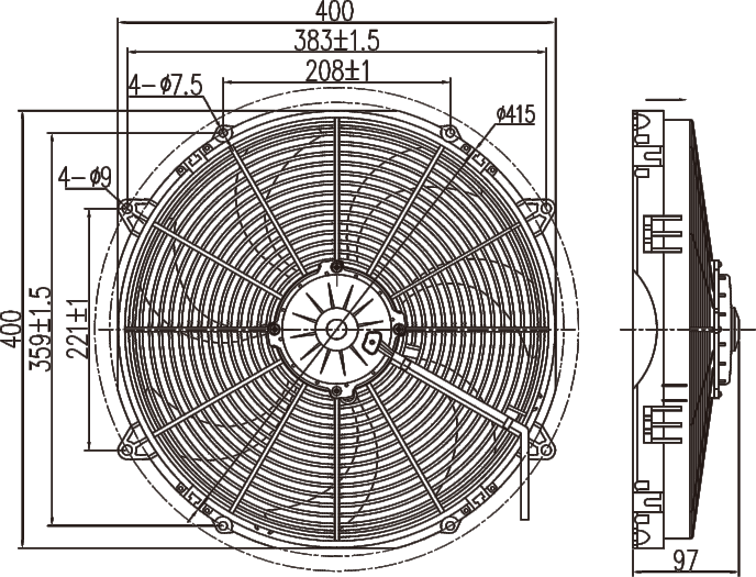 Download dei modelli di ventole per condensatori Elecdura