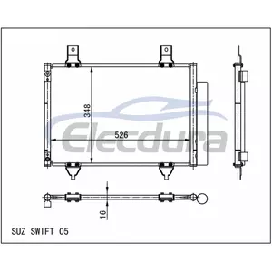 95310-62J00 Suzuki Swift 2005+ Конденсатор кондиціонера