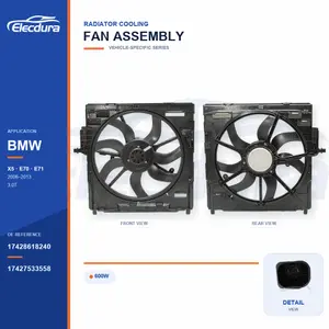Sestava ventil&aacute;toru chladiče pro BMW E70 / E71 600W 17428618240 hromadn&eacute; nap&aacute;jen&iacute;