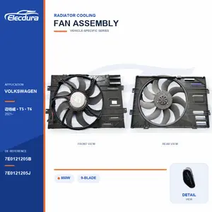 K&uuml;hlerl&uuml;fterbaugruppe f&uuml;r Volkswagen Multivan T5 / T6 850W 7E0121205B Gro&szlig;packung