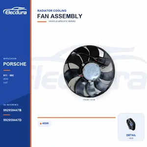 Ventilador de refrigeraci&oacute;n del radiador para Porsche 992/911 400W 992959447B suministro a granel