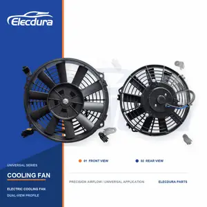ユニバーサルラジエーター冷却ファン 9 インチストレートブレード 160 ワット卸売