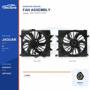 مجموعة مروحة تبريد الردياتير لإمدادات جاكوار XF / XJ-XJR 600 وات C2D18413 بالجملة
