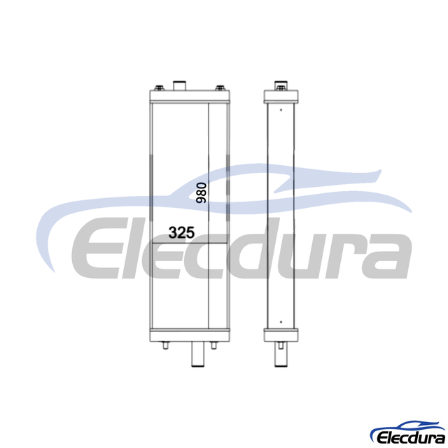154-03-75911 كوماتسو D85EX-15E0 ردياتير