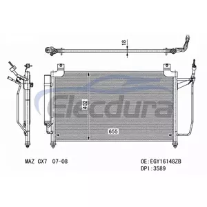 Condensatore aria condizionata EGY16148ZB Mazda Cx7 2007-2008
