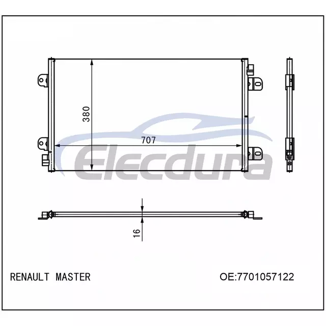 7701057122 Kondensor AC Renault Master 2003-2010