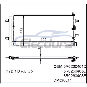 8R0260401D Audi A6 2011-2016 Condensator A/C