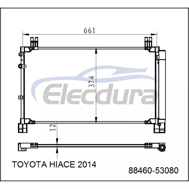 8845026120 Zesp&oacute;ł skraplacza klimatyzacji Toyota Hiace 2014+