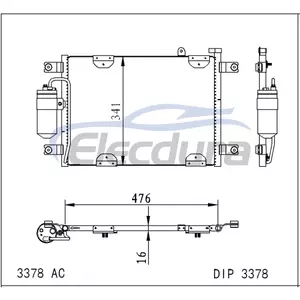 9531065D00 Suzuki Grand Vitara 2000-2019 Конденсатор кондиціонера