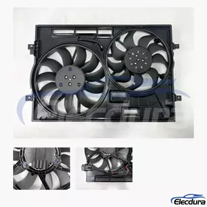 3Q0121205B Ansamblu ventilator de răcire pentru radiator fără perii Audi &icirc;nlocuire angro pentru piața de schimb