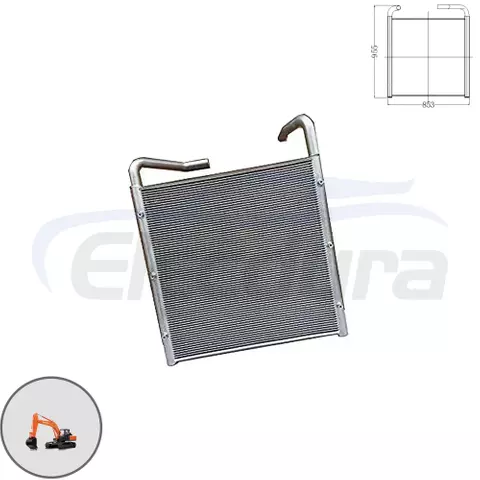 4370983 Hitachi EX200-5 ψύκτη υδραυλικού λαδιού χονδρική αντικατάσταση aftermarket για διανομείς εξαρτημάτων εκσκαφέων