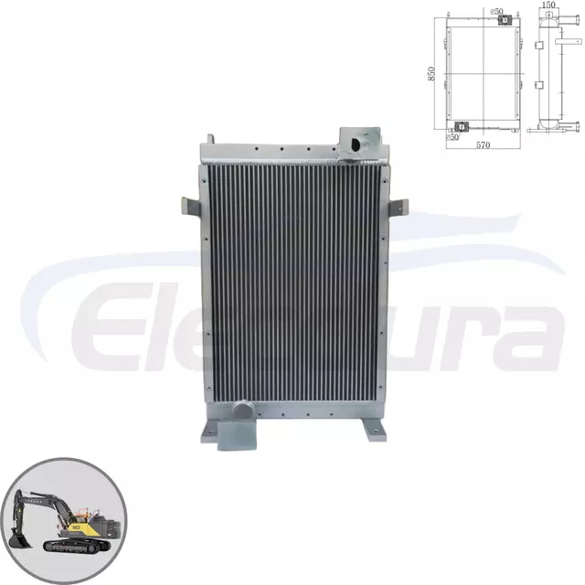 Proveedor mayorista de enfriador de aceite Volvo EC330B de alta resistencia 14545518