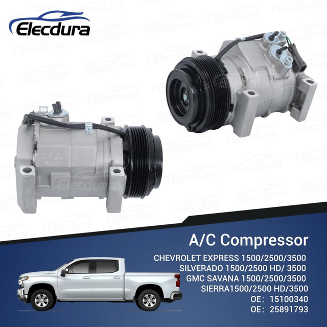 15100340 10S17F Компресор кондиціонера оптом для автопарків Chevrolet Express та GMC Savana.