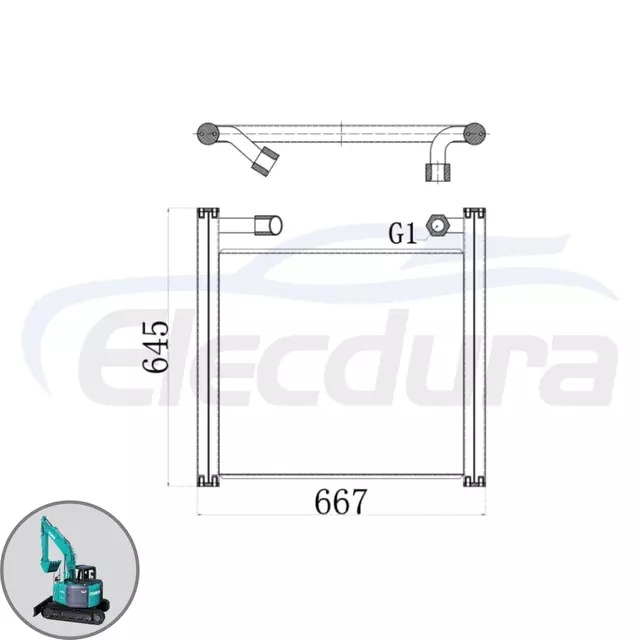YY05P00004S010 Kobelco SK135SR chladič hydraulick&eacute;ho oleje velkoobchod