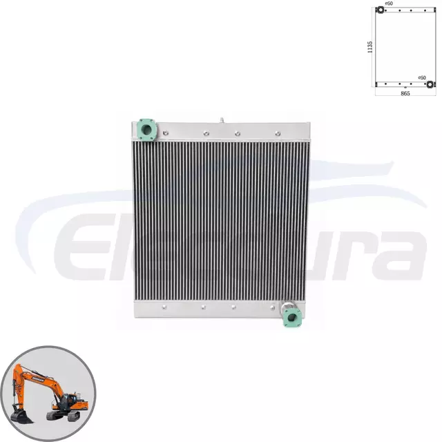 Pendingin oli Doosan DX300LL tugas berat 202-00136B B2B grosir