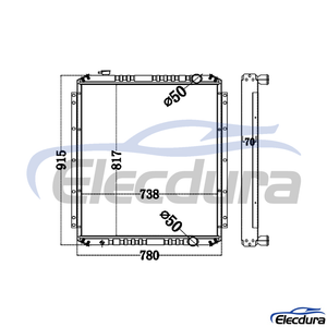 4370980 COLPO AC HI EX200-5 Radiatore