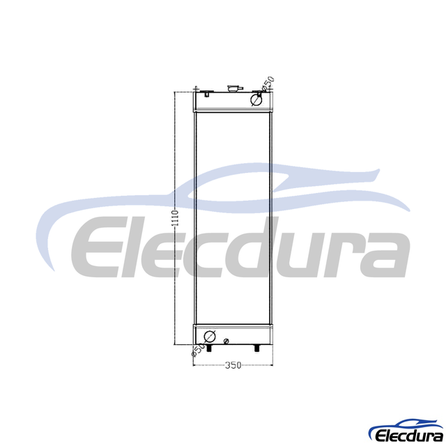 20Y-03-41651 KOMATSU PC200-8 รุ่นกว้าง หม้อน้ำ