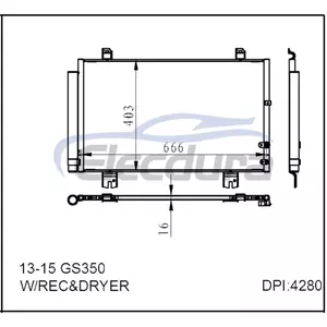 8846030B40 Lexus Gs350 2013-2015 Zesp&oacute;ł skraplacza klimatyzacji