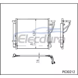 97606L3000 Kia K5 2021-2023 Airco Condensor