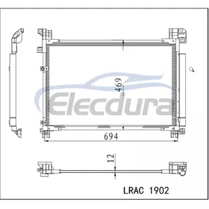 8846048230 Zesp&oacute;ł skraplacza klimatyzacji Lexus Rx IV 2015+
