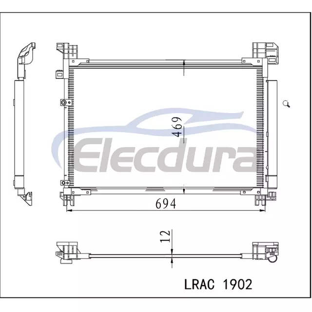8846048230 Zesp&oacute;ł skraplacza klimatyzacji Lexus Rx IV 2015+