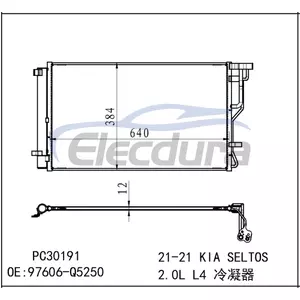 97606Q5250 Kia Seltos 2021+ Kondensor AC