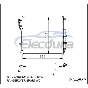 LR021824 Rover Landrover Lr4 2010-2016 Condensator A/C