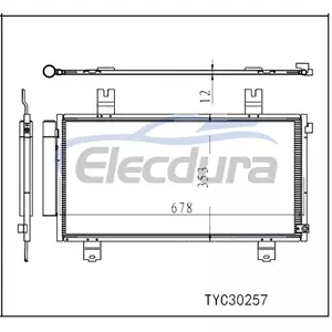 80100-3W0-A01 Honda Hr-V 2023-2024 Συναρμολόγηση συμπυκνωτή A/C