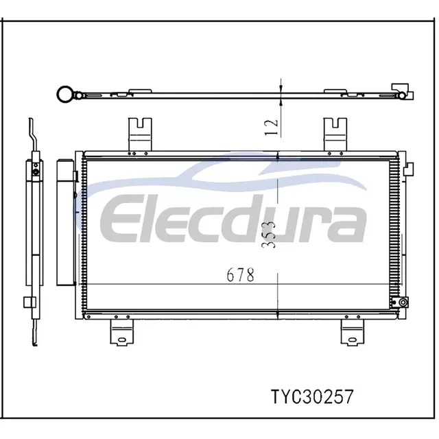 80100-3W0-A01 Honda Hr-V 2023-2024 Sestava kondenz&aacute;toru klimatizace