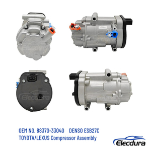 Compresseur &eacute;lectrique AC 88370 – 33040, 270V, pour v&eacute;hicules hybrides Toyota Lexus, remplacement denso, fourniture en gros