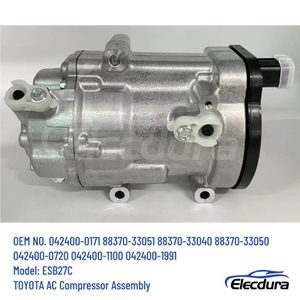 Compresseur AC &eacute;lectrique 88370-33040 ESB27C pour vue de face hybride Toyota Lexus. Elecdura Fourniture en gros
