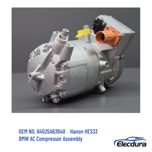 64525A63640 ηλεκτρικός συμπιεστής AC 350V HES33 για σύστημα HVAC BMW EV, προμήθεια χονδρικής Elecdura.