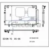 8846021050 Toyota Scion Tc 2005-2006 Конденсер A/C 16mm Core