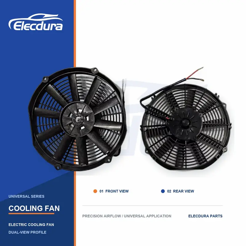Evrensel Radyat&ouml;r soğutma fanı 11 İn&ccedil; D&uuml;z Bı&ccedil;ak 80W Toptan Satış