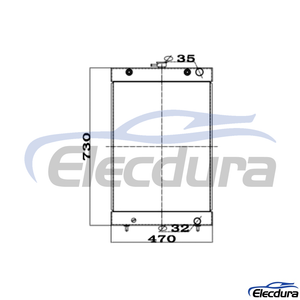 11M9-45010 Hyundai R55-9 R60-9 Radiatore Assemblaggio